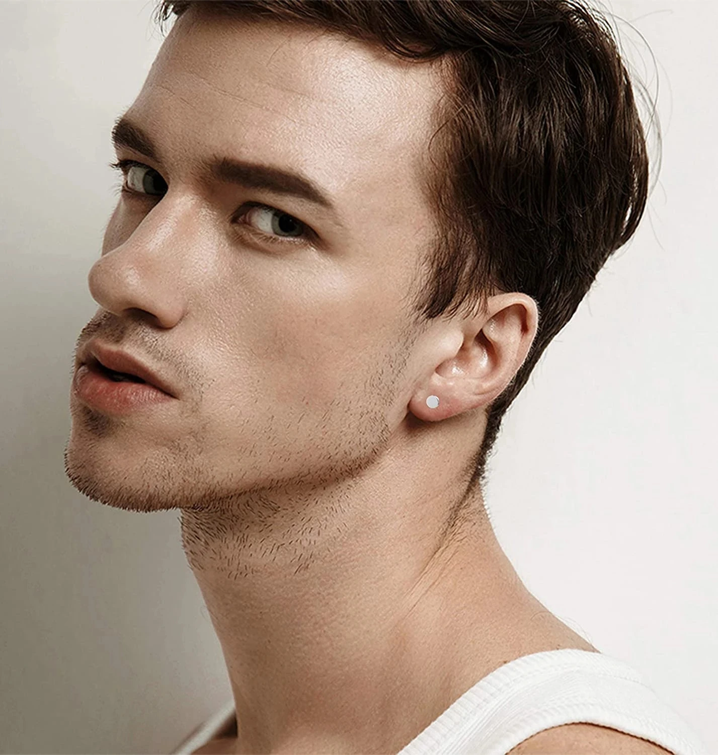 Набор серег из нержавеющей стали с кубическим цирконием комплект 16 пар