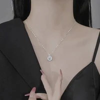 necklace for women sterling silver one carat of mosan diamonds necklace jewelry for women fashion versatility pendants