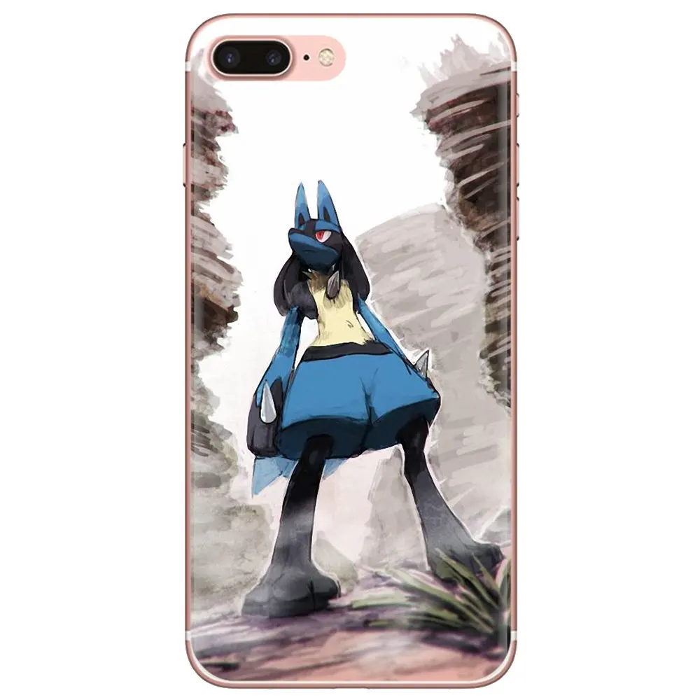 Прозрачные чехлы из ТПУ для Motorola Moto G5 G5S G6 Z Z2 Z3 C G G2 G3 X4 E4 E5 Play Plus Pokemon Good Mega Lucario Fan |