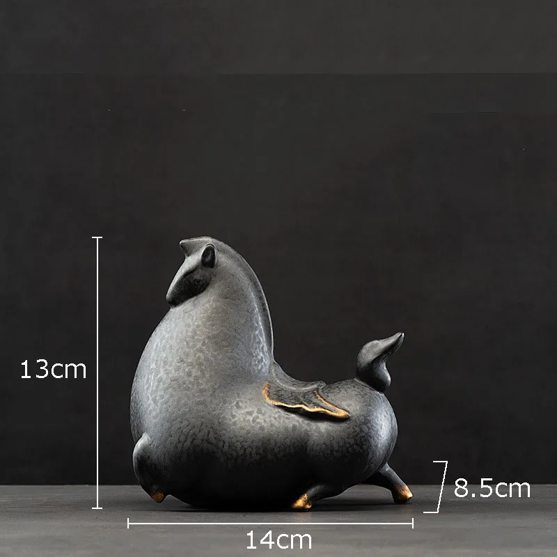 Украшения для стола Fat Horse Керамическая скульптура украшение гостиной винтажный