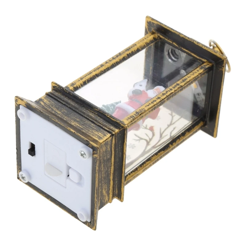 Сверкающий фонарь для домашнего стола праздничное украшение рождественская