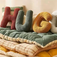 ins nordic english letters pillow sofa cushion throw props children toy teaching words game living room decoration
