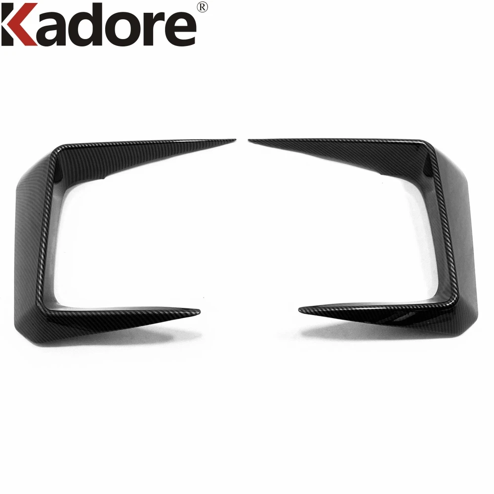 2 шт. Автомобильные противотуманные светильник из углеродного волокна для Toyota Rav4