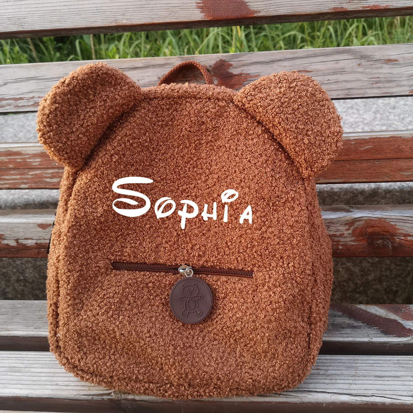 

Personalised Name Cute Plush Bear Shoulder Bag Teddy Bear Kids Backpack Small Cute Animal Soft Plush Mini Backpack Cartoon Bag