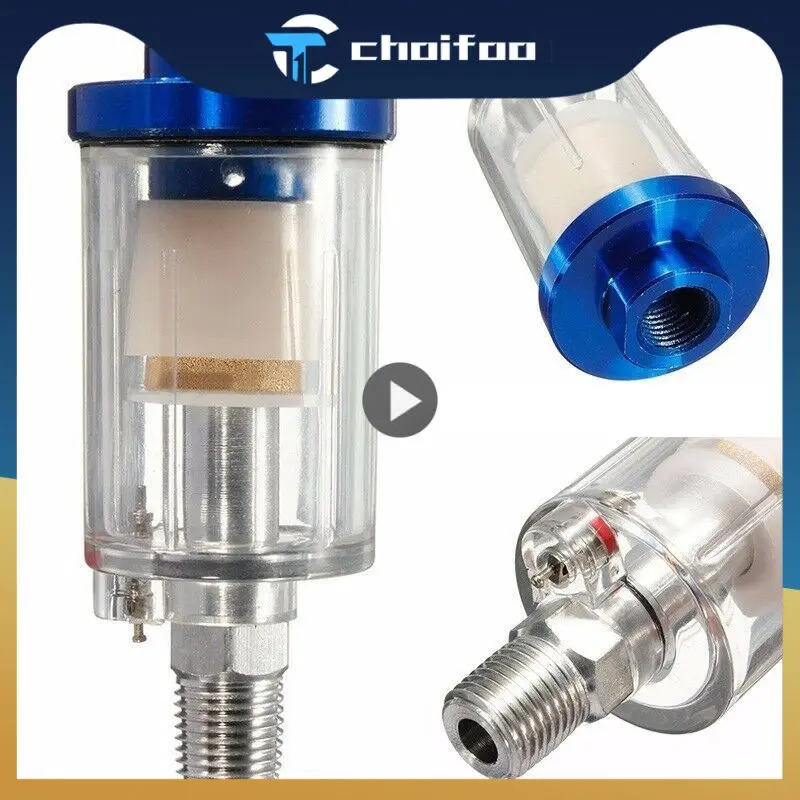 

5/8/10PCS 1/4'' Water Oil Separator Air Mini Filter Moisture Trap With European Style For Compressor Spray Paint Gun Tool
