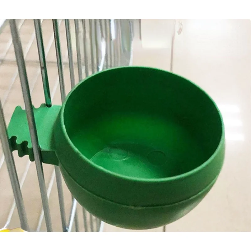 Aviary Water Food Bowl Feeder Plastic Round Water Cup Hangin