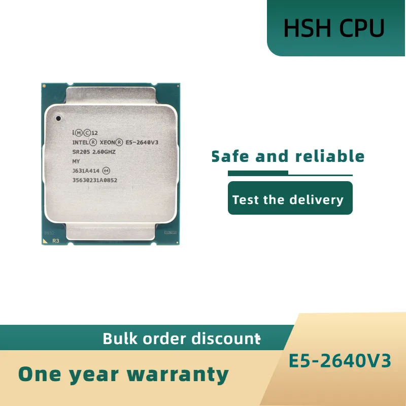 

Intel Xeon E5-2640V3 E5 2640v3 E5 2640 v3 2.6 GHz Eight-Core Sixteen-T90