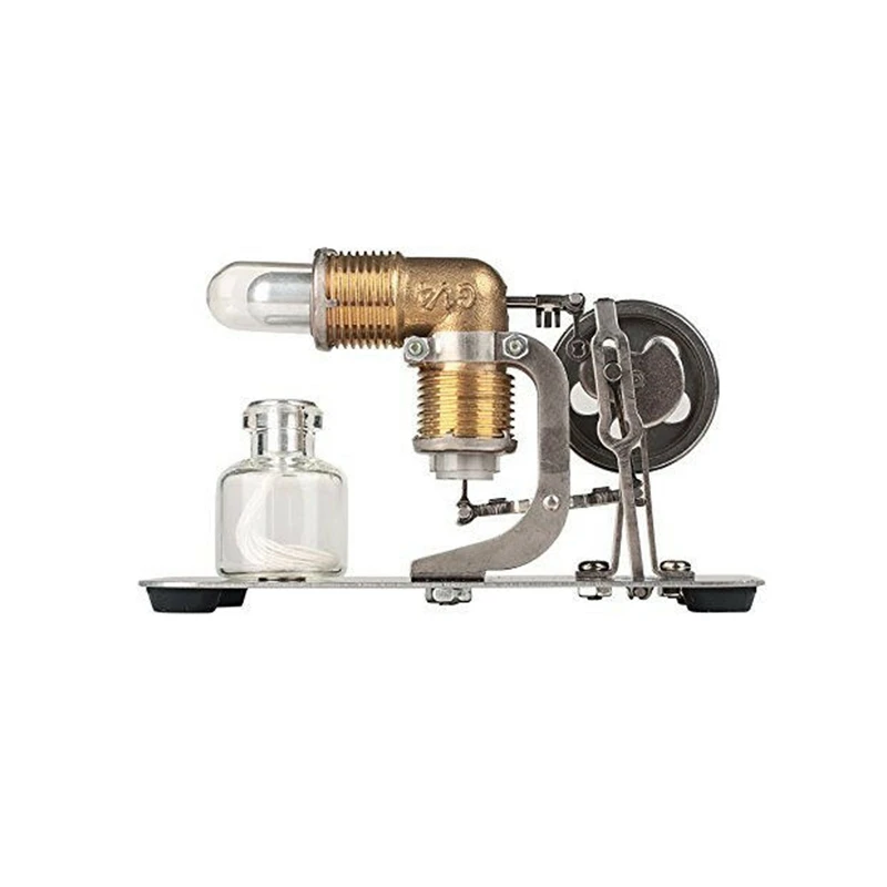 

Mini Hot Air Stirling Engine Motor Model Educational Toy Kits Electricity Generator Model for Steam Hobbyer