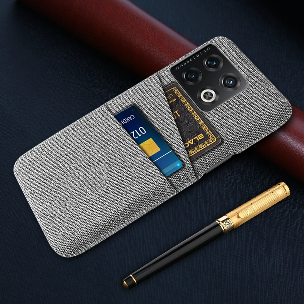 

Oneplus 10 Pro For Oneplus 10Pro Case Dual Card Fabric Cloth Luxury Phone Cover For One Plus 10 Pro 10Pro Oneplus10 1+10 Pro