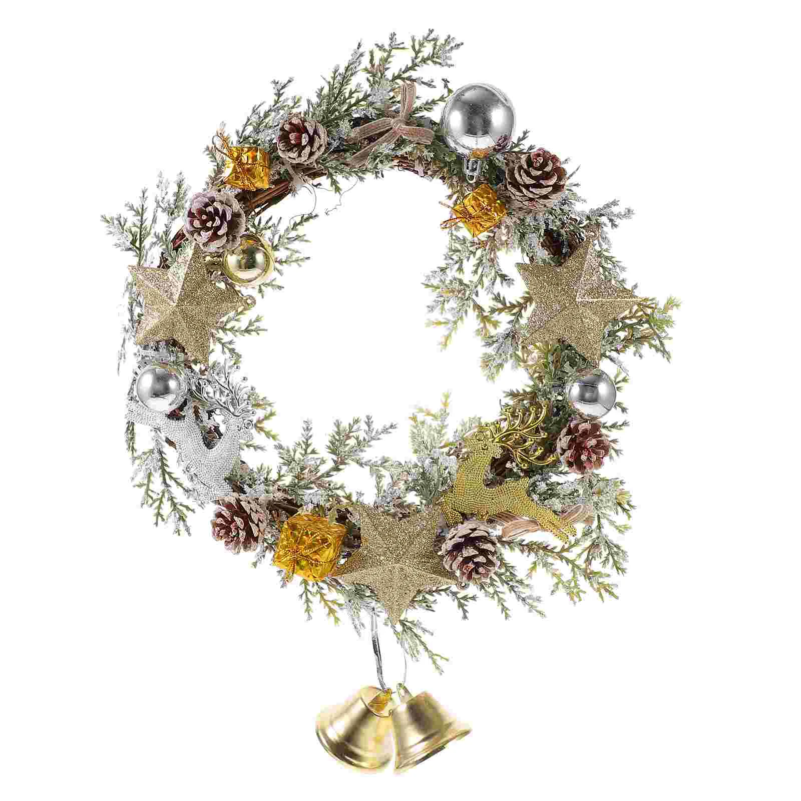 

Artificial Christmas Wreath Decorative Wreath Decor Christmas Layout Prop Decoration