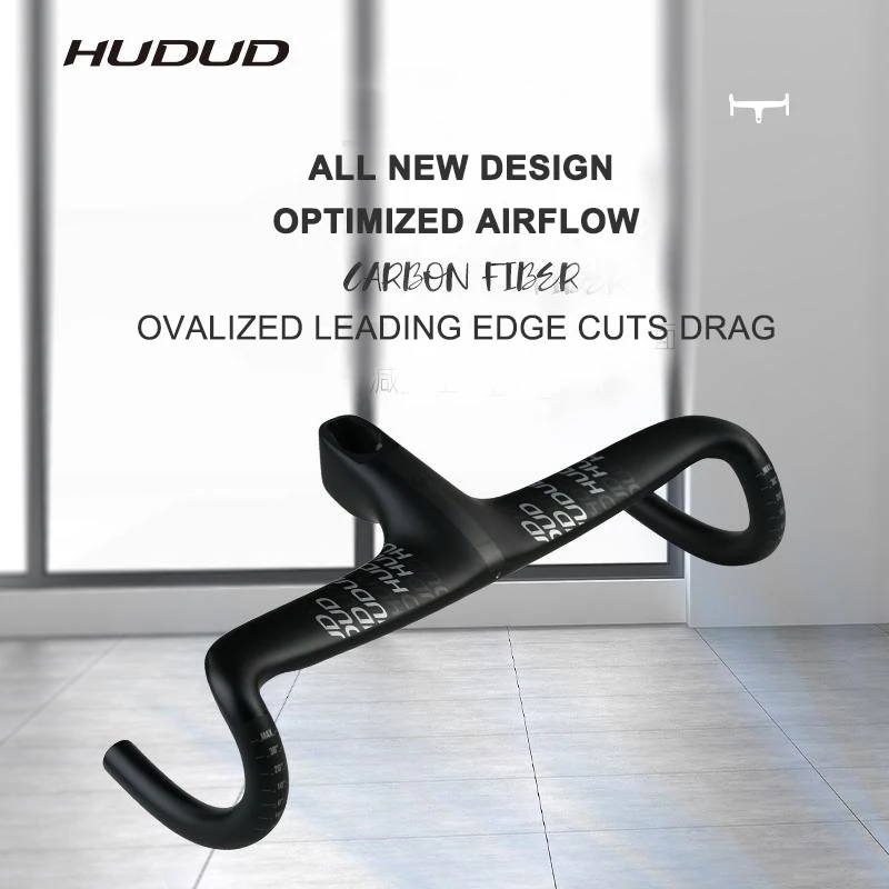 Фото Руль HUDUD HB07 Carbon Aero цельный, аэродинамический |   T800 |   Вылет 20 мм, опускание 15 мм, угол наклона -7° °   Угол наклона стебля | Рич-шифт 74, дроп 110 мм |   325G №3