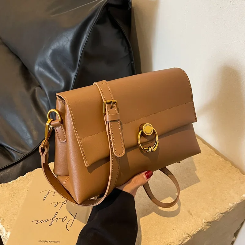 

Fashionable Popular Elegant Women's Bag 2023 New Versatile Simple Commuting One Shoulder Crossbody Small Square Bag for Women
