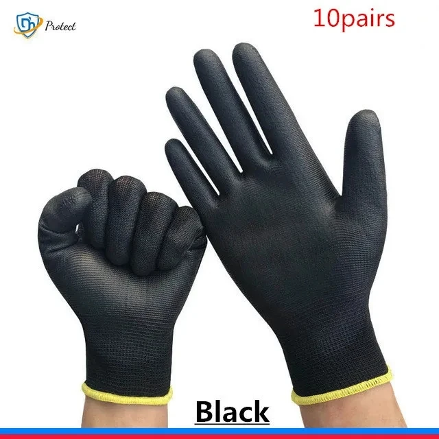 

Защитные перчатки Polyurethane 6808 сертифицированные CE EN388
