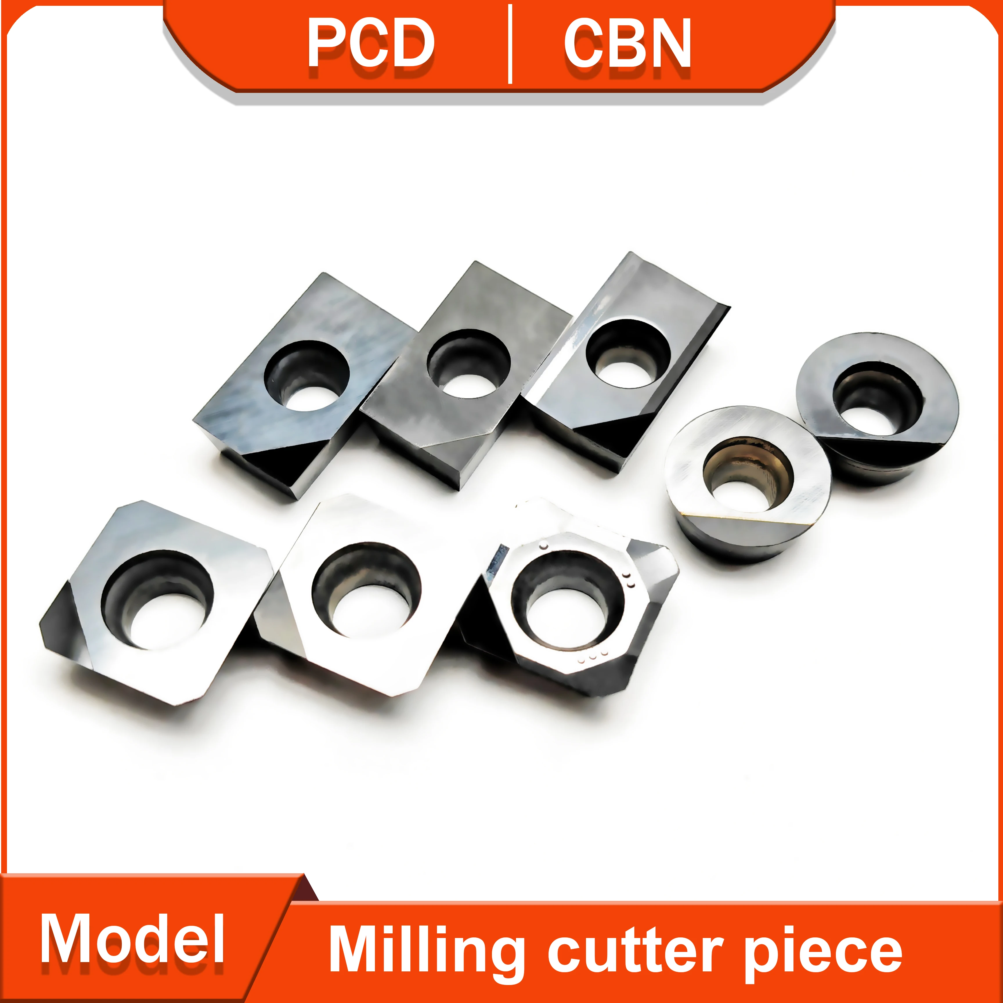 Фреза с ЧПУ RPMT RPGT SEHT APKT PCD используется для обработки алюминия, меди и углеродного волокна, инструментов CBN из твердой стали.