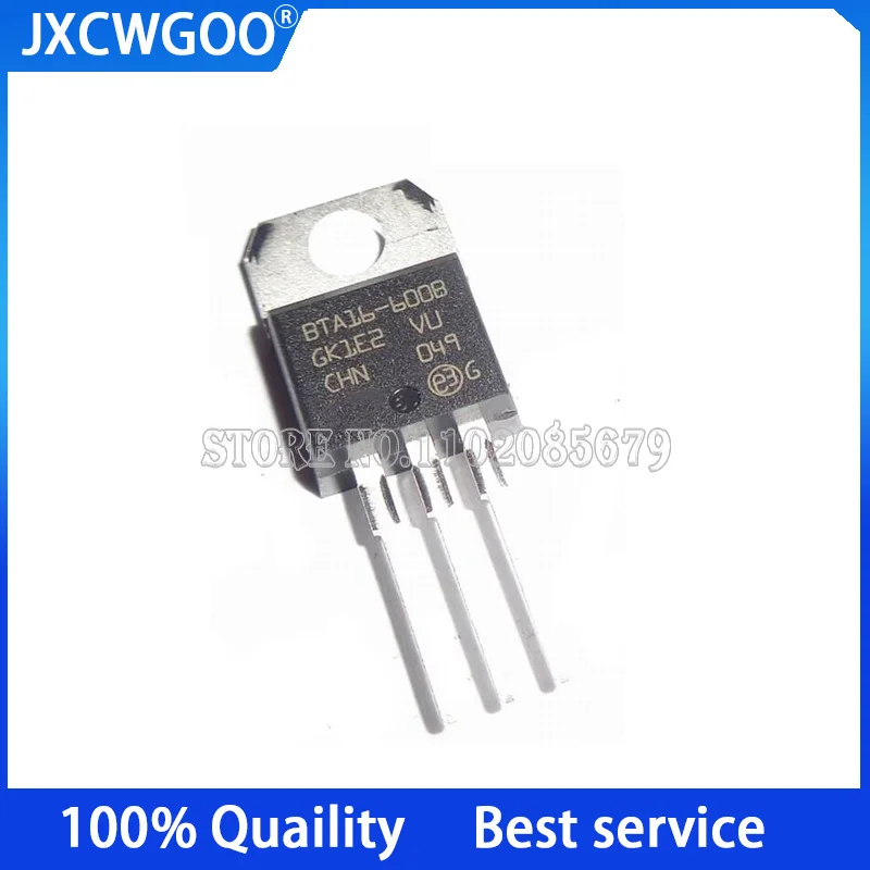 

10PCS BTA16-600BRG BTA16-600B TO-220 Three terminal bidirectional thyristor 16A 600V MOSFET New original