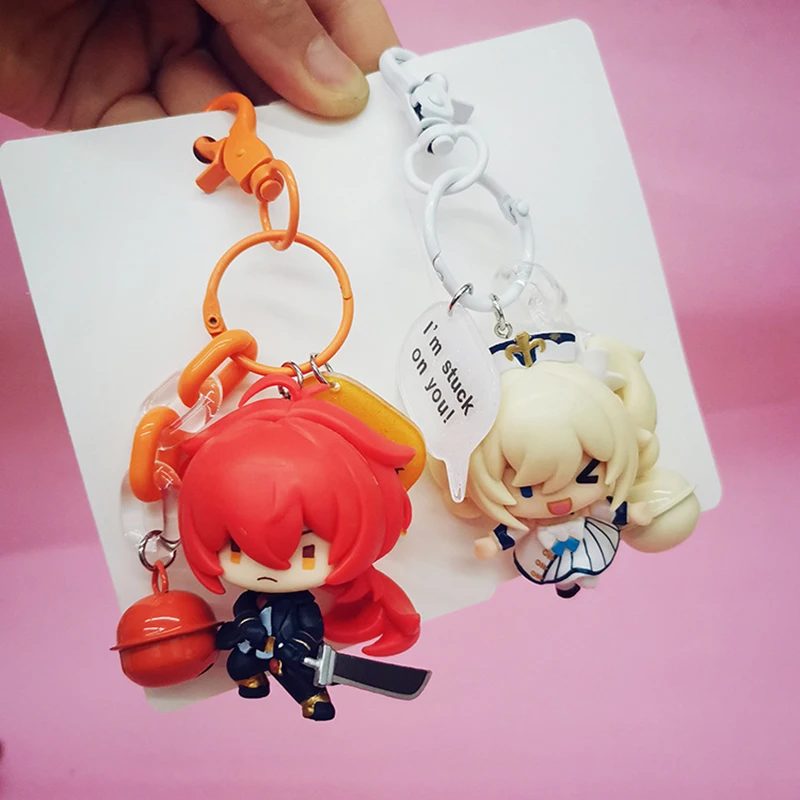 Car Keychain Genshin Impact Account Anime Key Chain Keychains Women School Teacher Gift Keyring God Eye Friends Personalized |