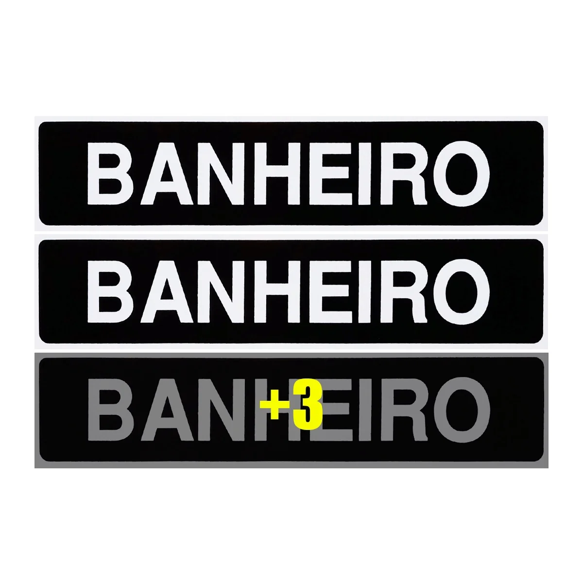 

Combo 6 Signs Bathroom 30x7 Access-A-410 F9e