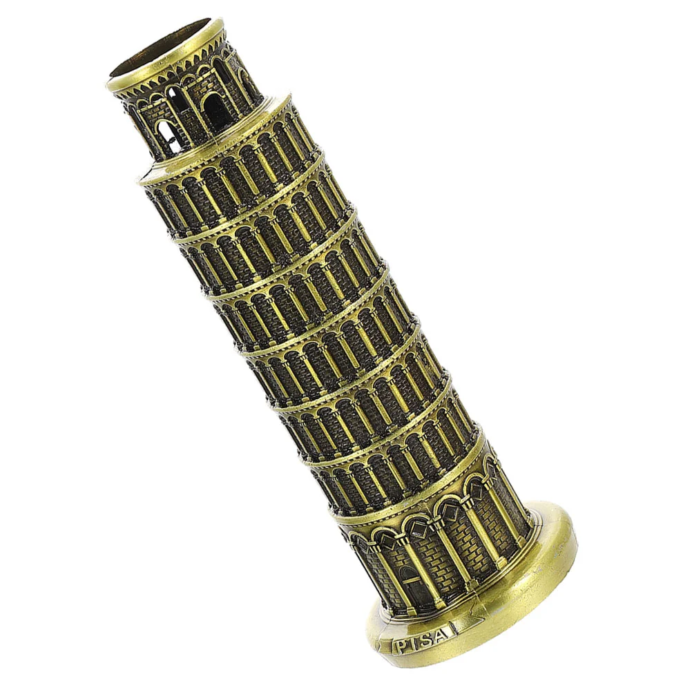 Миниатюрная наклонная башня Пизы модель путешествия домашний декор статуи сплав