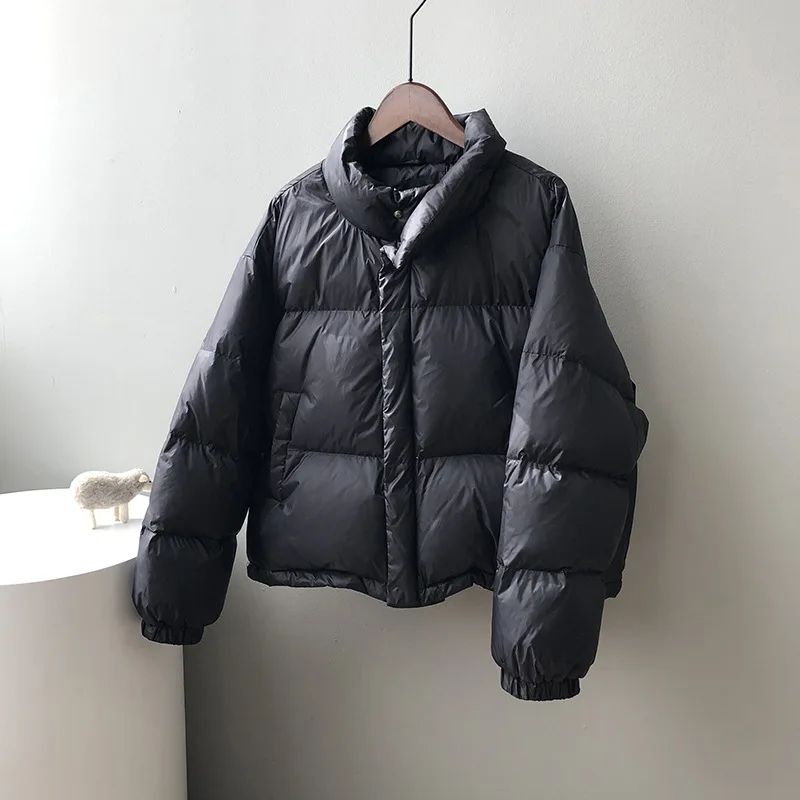 Down Padded Jacket Women's 2022 Winter New Korean Version Loose Thickened Bread Jacket Casual Warm Jacket Women Women's Coat