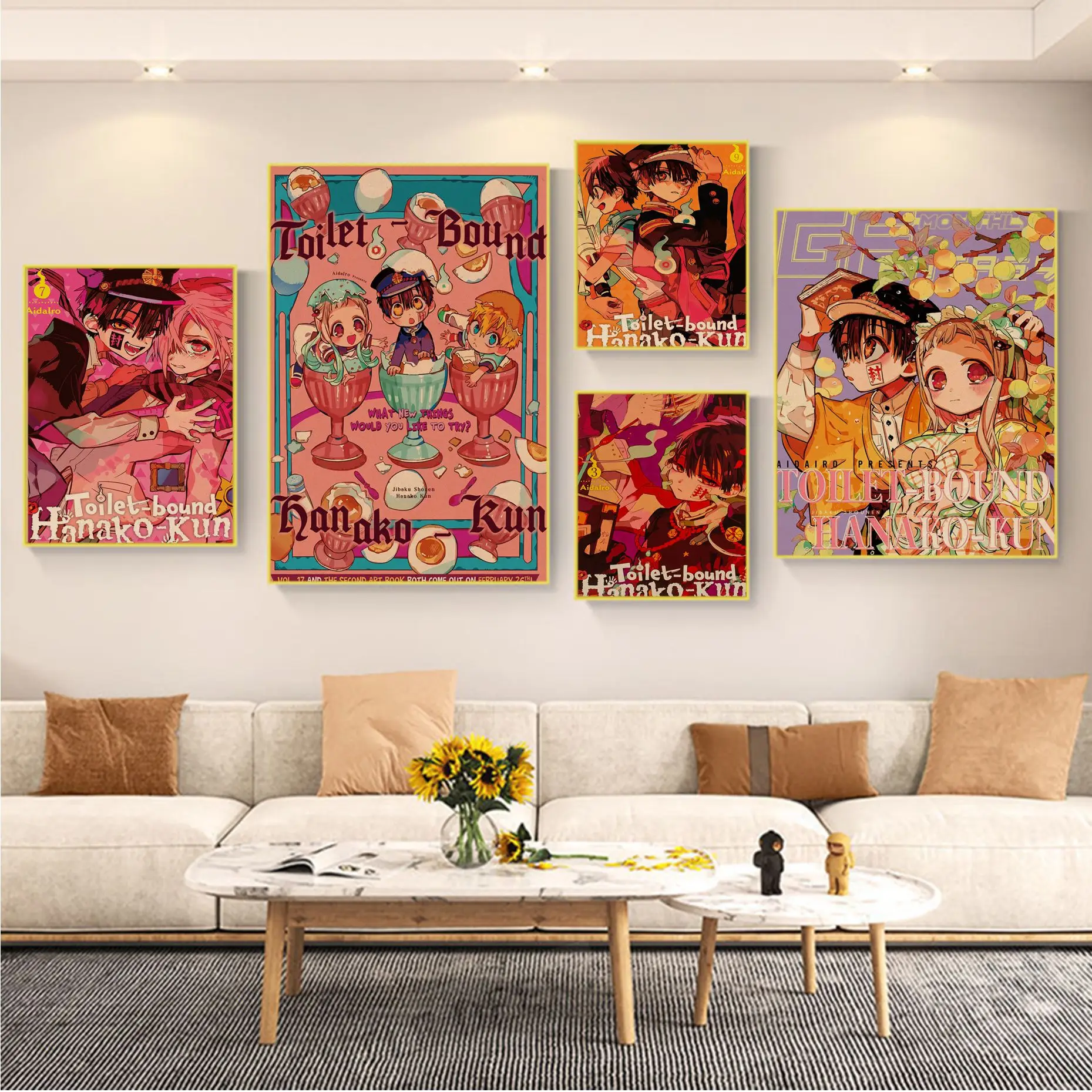 

Toilet Bound Hanako Kun Art Poster Vintage Room Bar Cafe Decor Vintage decorative painting