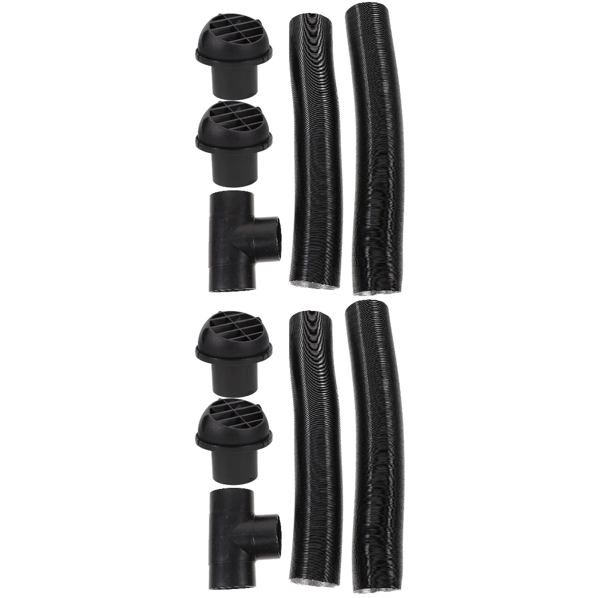 

2 Sets Dryer Vent Hose Automotive Heater Vent Deflector Air Vent Outlet Ducting