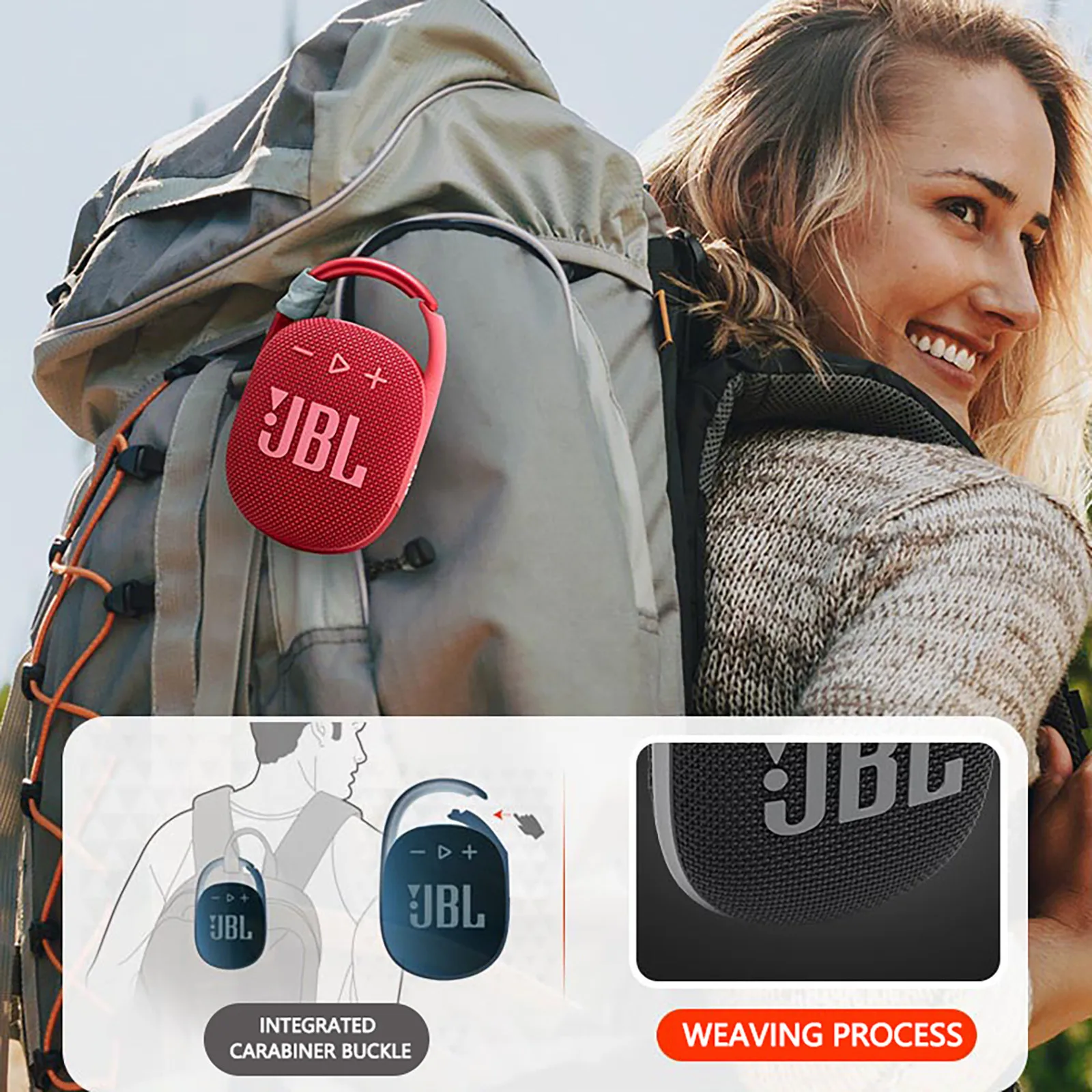 Jbl CLIP4 беспроводные Bluetooth 5 1 мини-колонки портативные IP67 водонепроницаемые