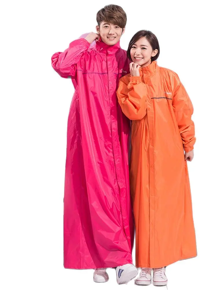 Long Coat Women Breathable Windbreaker Men Adult Rain Coat Suit Yellow Motorcycle Raincoat Double Poncho Hombre Gift