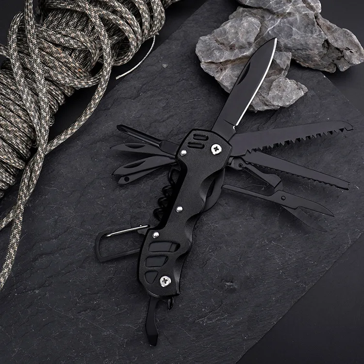 

Multifunctional Folding Swiss Army Knife Portable EDC Stainless Steel Pocket Knife Outdoor Camping Emergency CombinationTool