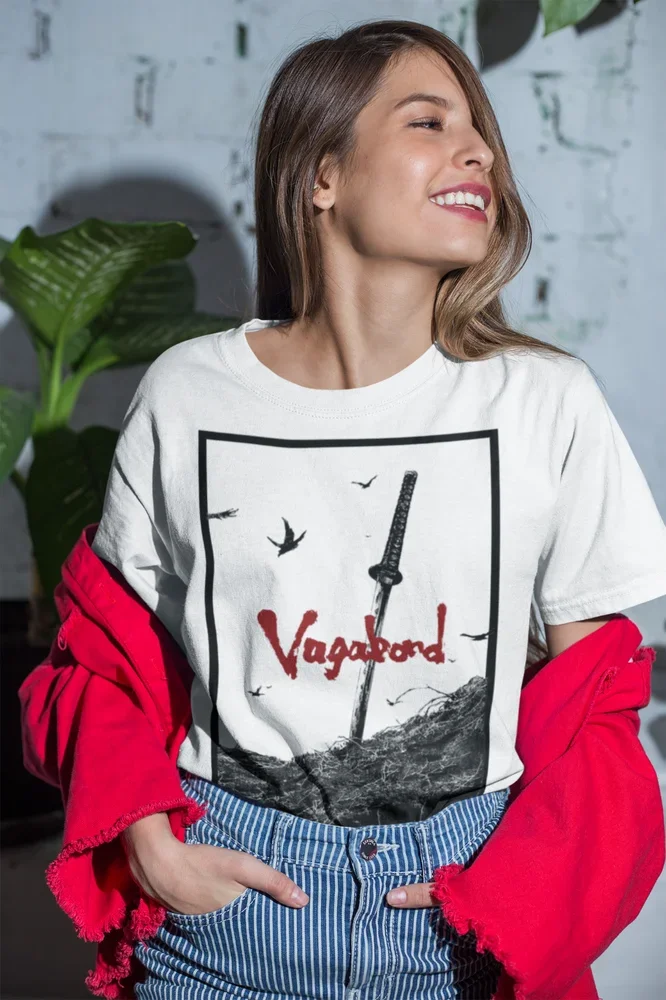 Футболка Vagabond Мусаси Миямото матачи хониден Аниме Манга рубашка все размеры