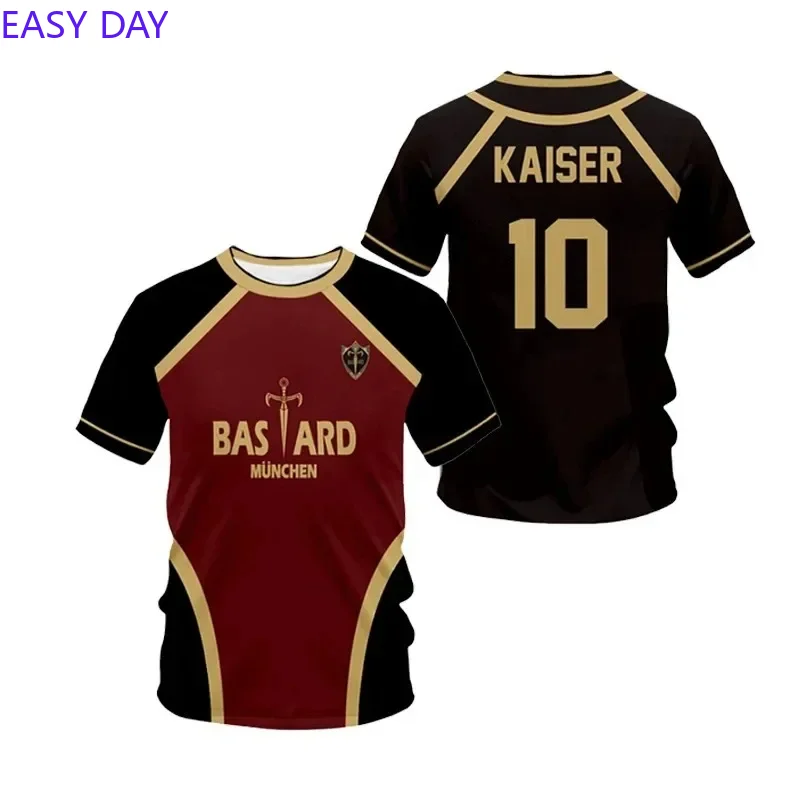 Футболка с надписью Futsal футболка рисунком Vl Replika Blue Lock аниме изображением