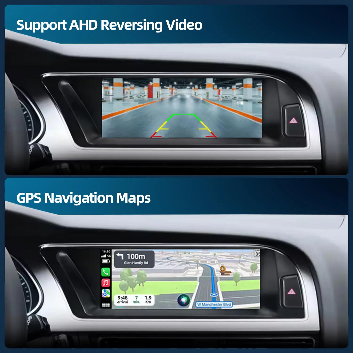 Фото Обновление беспроводного Android Auto Car Play для AUDI A5 S5 2009-2016 мультимедийный видеоплеер интеллектуальный монитор сенсорный экран Linux №5