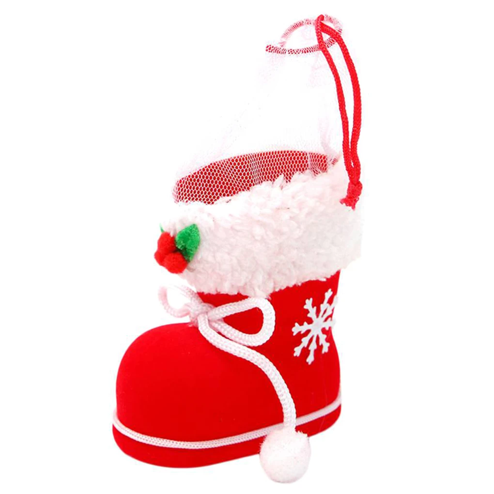 

Christmas Gift Candy Gift Holder Home Party Decor Christmas Santa Claus Candy Boots Kids Child Mini Xmas Tree Decoration