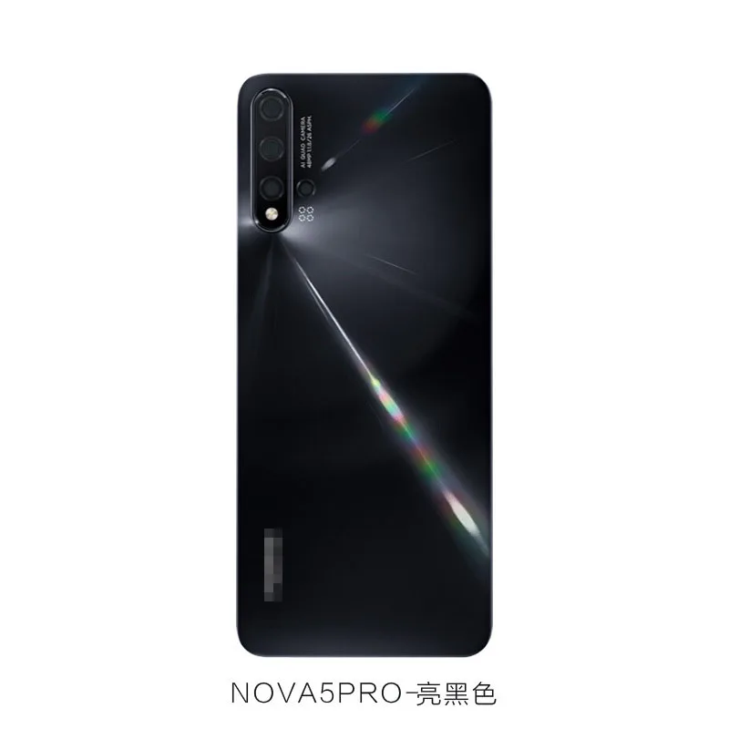 for huawei nova 5 nova 5 pro mobile phone cover door back cover with camera lens for huawei nova 5 nova 5 pro parts cover free global shipping