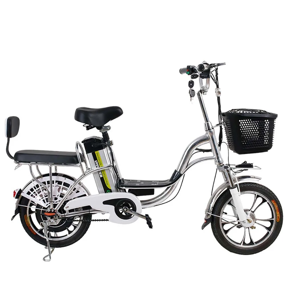 

Electric Bicycle 16 Inches Bicycle Pair Adult Men And Women Lithium Battery Power For Walking Magnesium Alloy Integrated Wheel