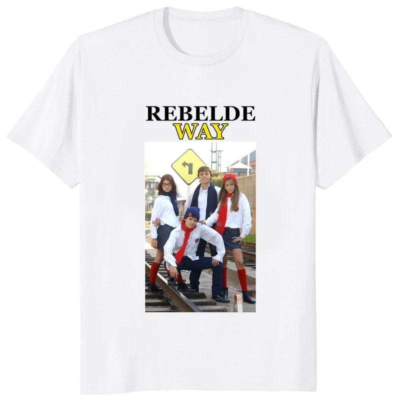 Футболка Rbd Rebel de с логотипом Женская популярная в Интернете Мексиканский ТВ