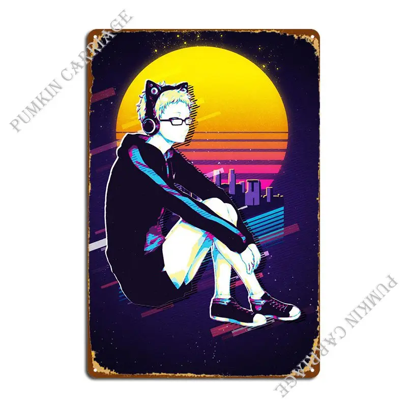 

Металлический плакат Haikyuu Sugawara, Настенный декор для бара, тарелки для паба, настенная пещера, жестяной плакат