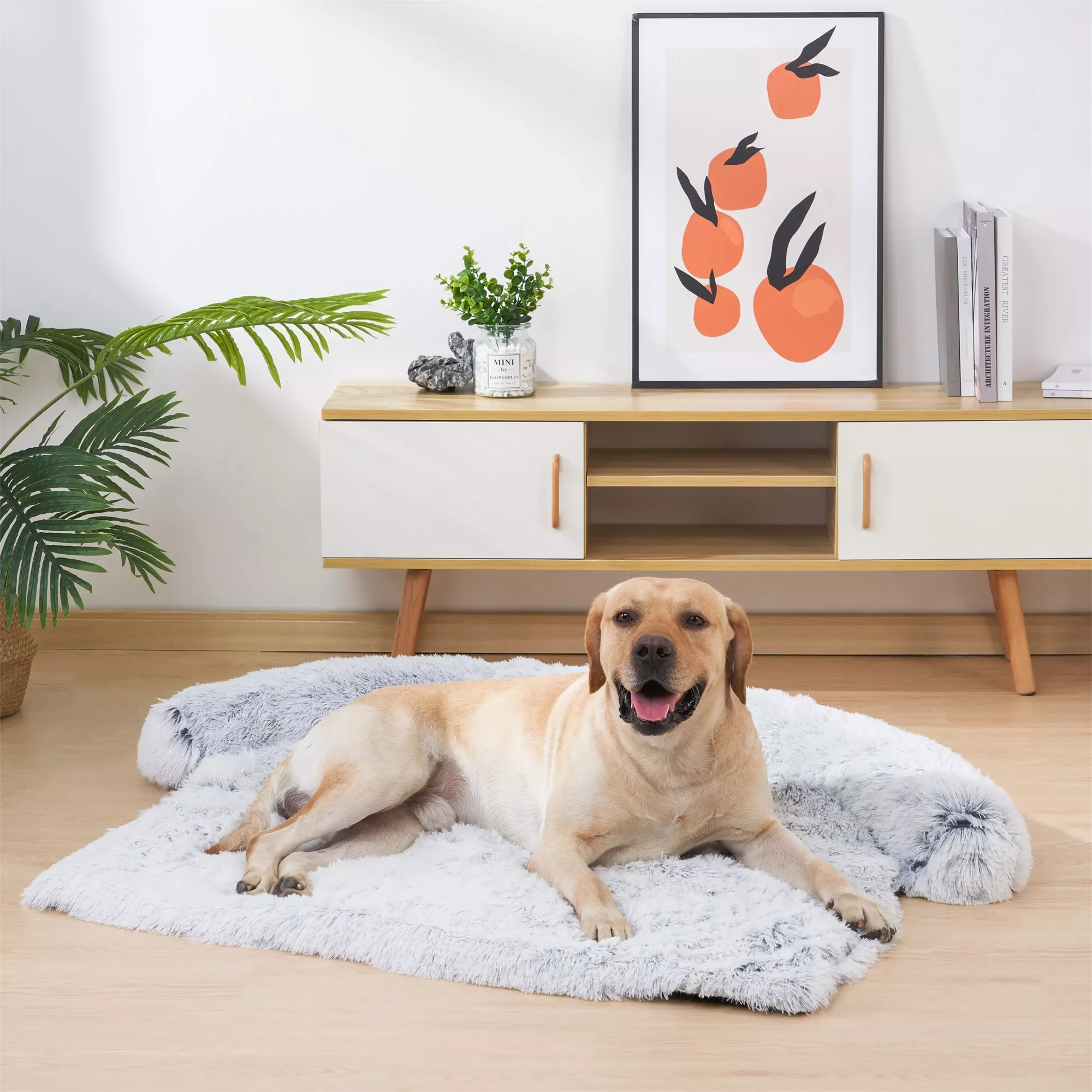 

Washable Pet Sofa Dog Bed Calming Bed For Large Dogs Sofa Blanket Winter Warm Cat Bed Mat Couches Car Floor Furniture Protector