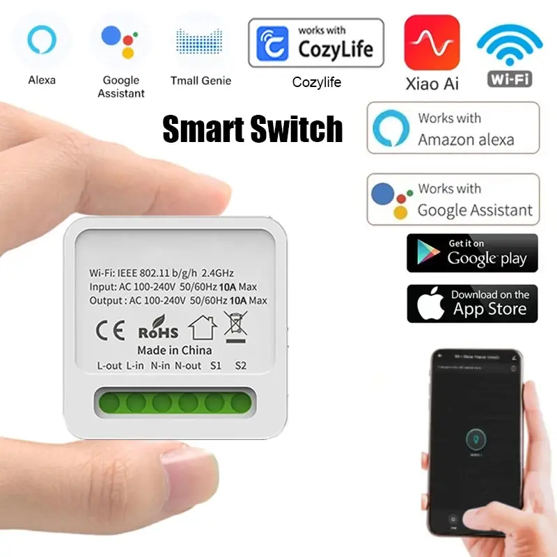 

AILEHKUO Wi-Fi умный выключатель 16A
