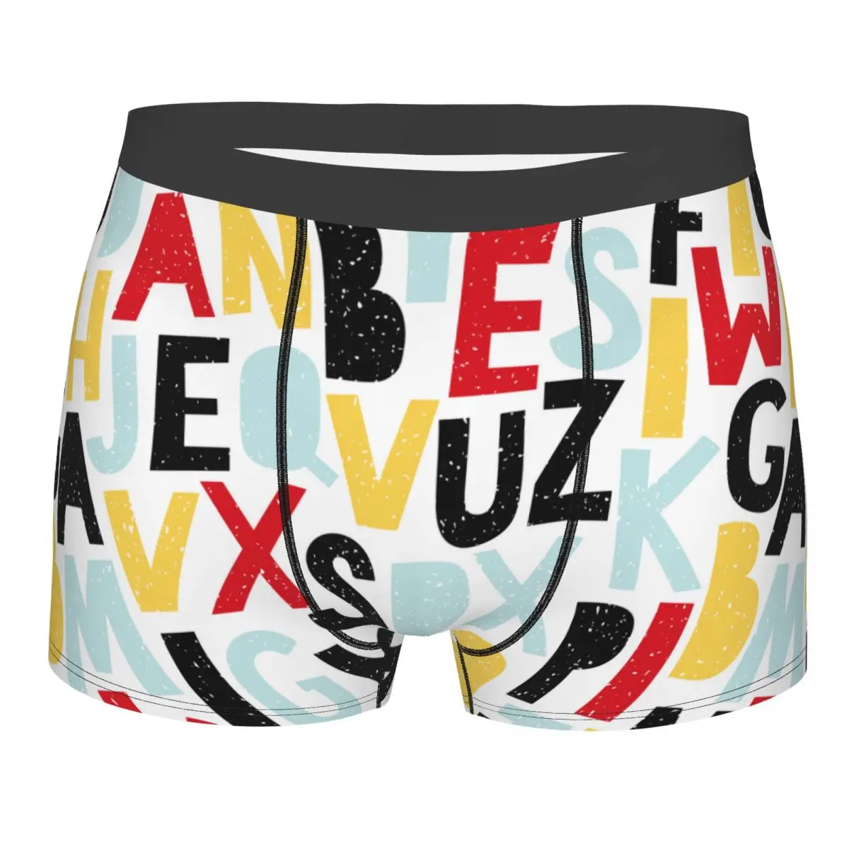 

Трусы-боксеры мужские из полиэстера с надписью «граффити»