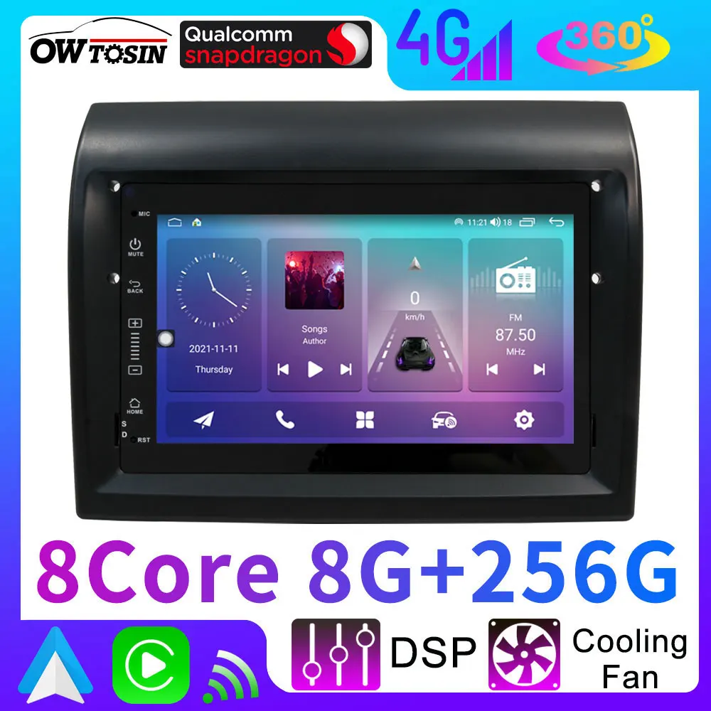 Фото 7862 4G WiFi 8G + 256G Android 13 Автомобильный радиоплеер для Peugeot Boxer Citroen Jumper Fiat Ducato 2006-2022 GPS Стерео CarPlay Auto №1