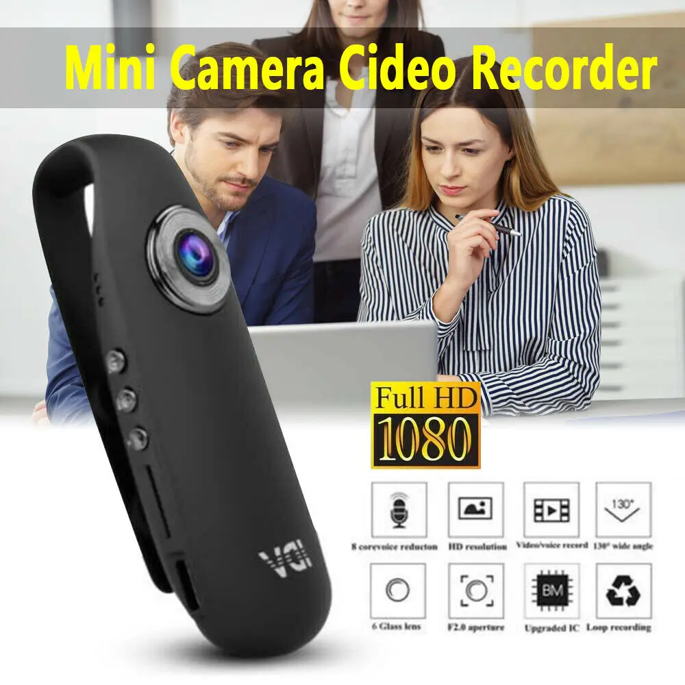 Mini Camera 130° Full HD 1080P Portable Camara Police Video Recorder Body Cam Motorcycle Bike Motion Body Camera Mini Kamera VCR