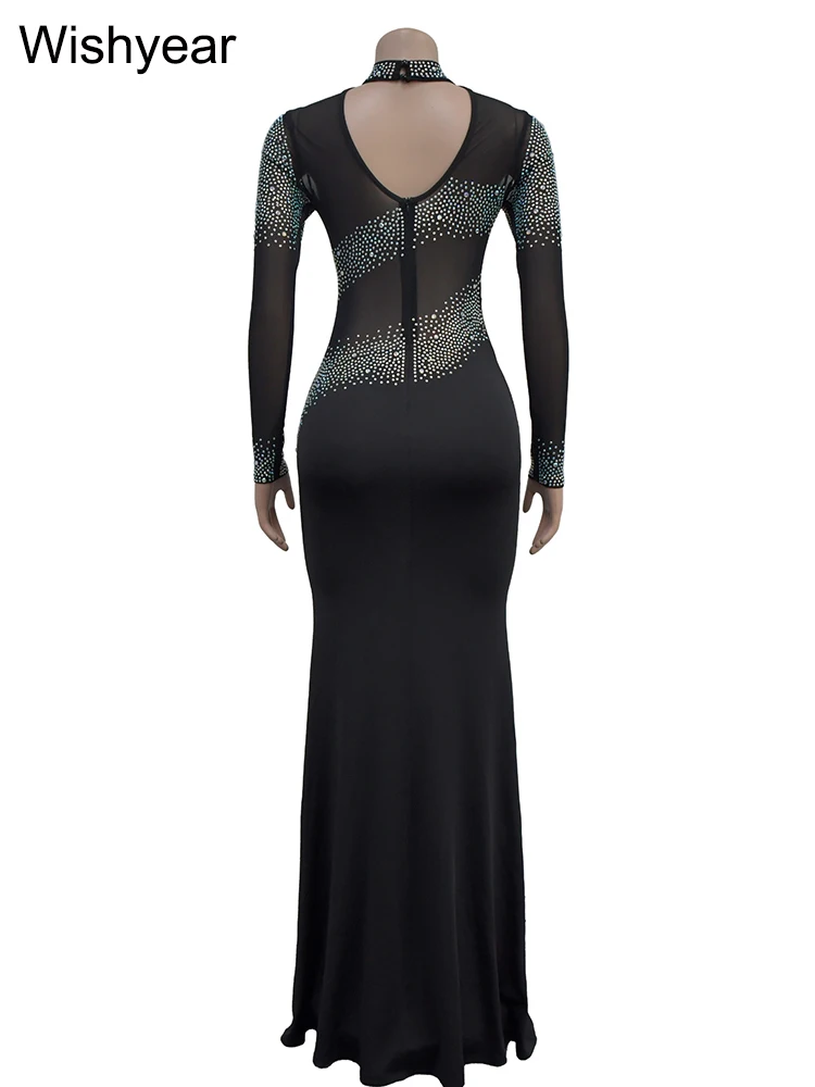 Женское платье с длинным рукавом и юбкой-годе