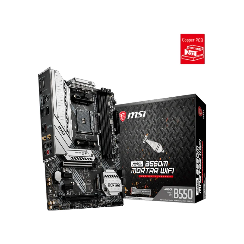 

Материнская плата для ПК MSI MAG B550M ступа WIFI ddr4 micro atx Поддержка процессора amd b550 Socket AM4 msi игровая материнская плата