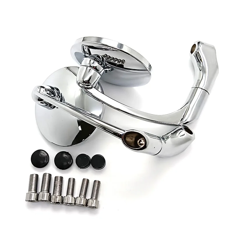 

Universal retro round 8mm 10mm Motorcycle Side Rearview Mirrors For BMW R1200R R1200GS F800GS G310R F650GS F700GS F800R G450X