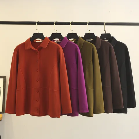 Женская Блестящая куртка, осенняя повседневная одежда, модная рубашка с длинным рукавом и отворотом, верхняя одежда, изогнутые пальто F21 5878