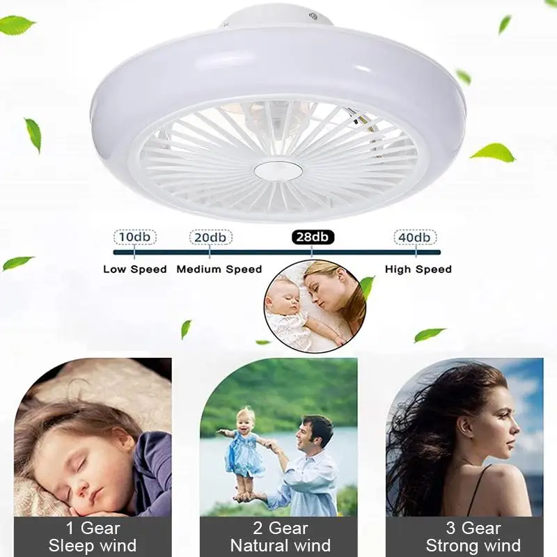 Ceiling Fan with Lights Remote Control 220V Electric fan Electrfor Bedroom Living Room Fan Lamps Adjust Wind Speed Light Dimming