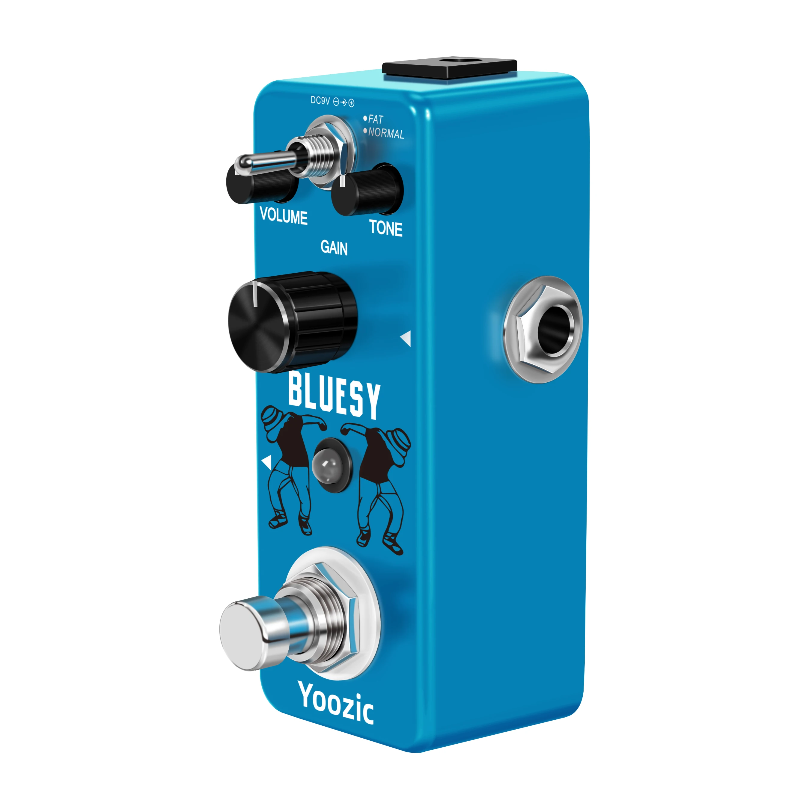Yoozic LEF-321 Bluesy Blues Overdrive Guitar Effect Pedal Aluminum Alloy Shell True Bypass Guitar Parts & Accessories