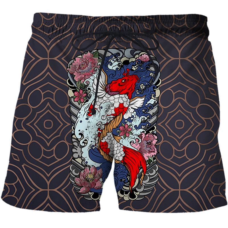 New Dragon totem Men Board Shorts Swimwear Shorts Trunk Sports Pants Casual Men's 3d Tops Child Boy Beach Short Men clothing