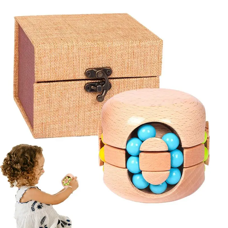 

Rotating Cube Spinner Rotating Magic Bean Toys Help Relaxing Learning Toys For Adults Kids Puzzle Hamburger Toys