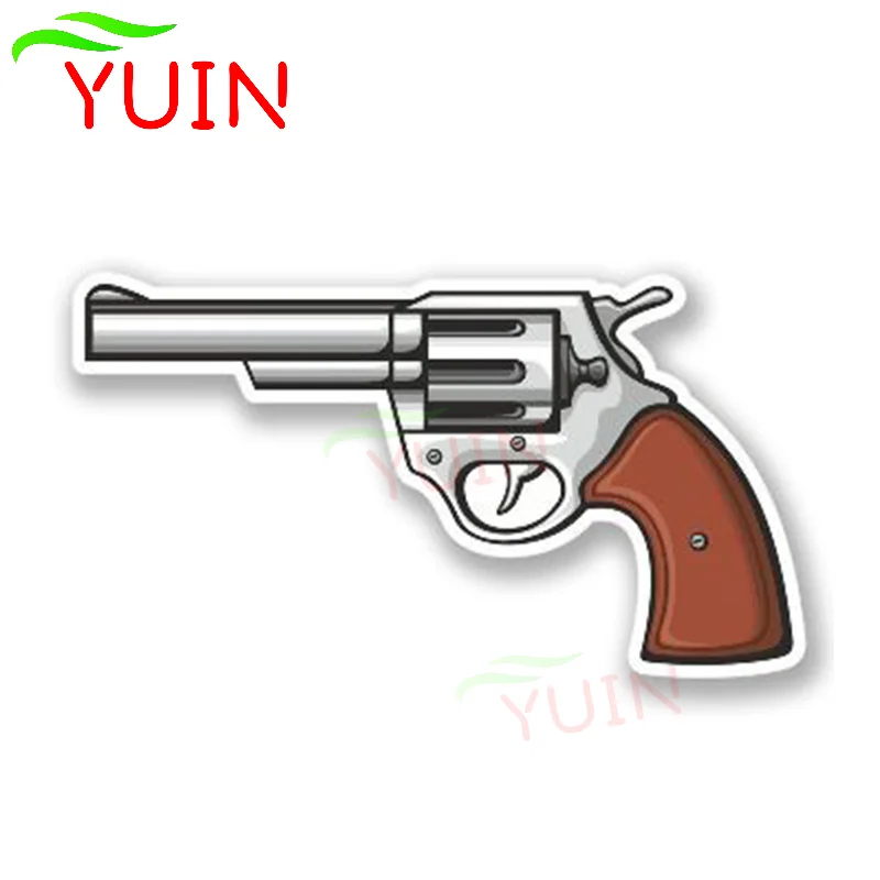 

Car Sticker Cowboy Pistol Decal Motorcycle Accessories Bumper Window Windshield Decorative Waterproof Decals 13*7cm